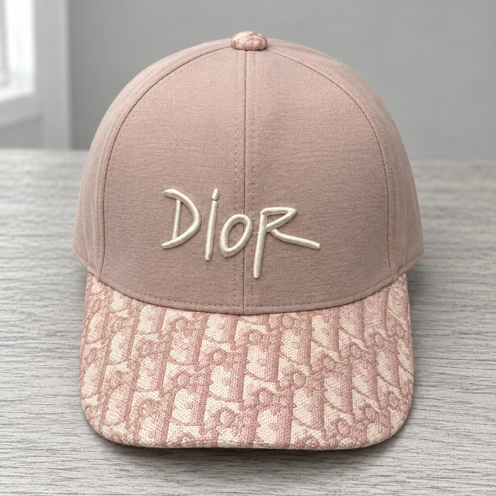 Dior Pink Jacquard Baseball Cap